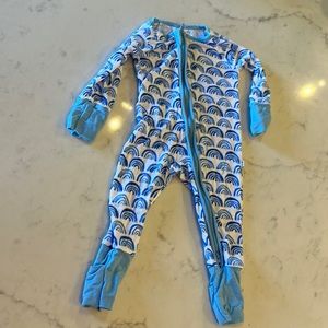 Little Sleepies 0-3 blue rainbows